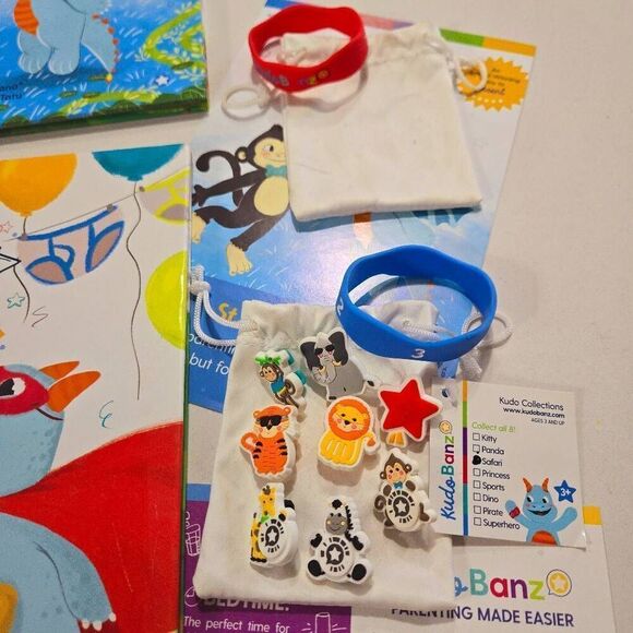 Kudo Banz Drago and George and The Potty Party book with Safari bag. Like new po - Picture 4 of 4